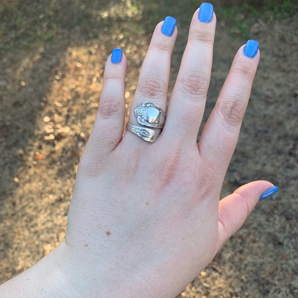 Silver Spoon Adjustable Wrap Ring - image 6